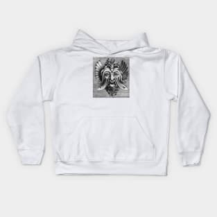 DEMON FACE (2) Kids Hoodie